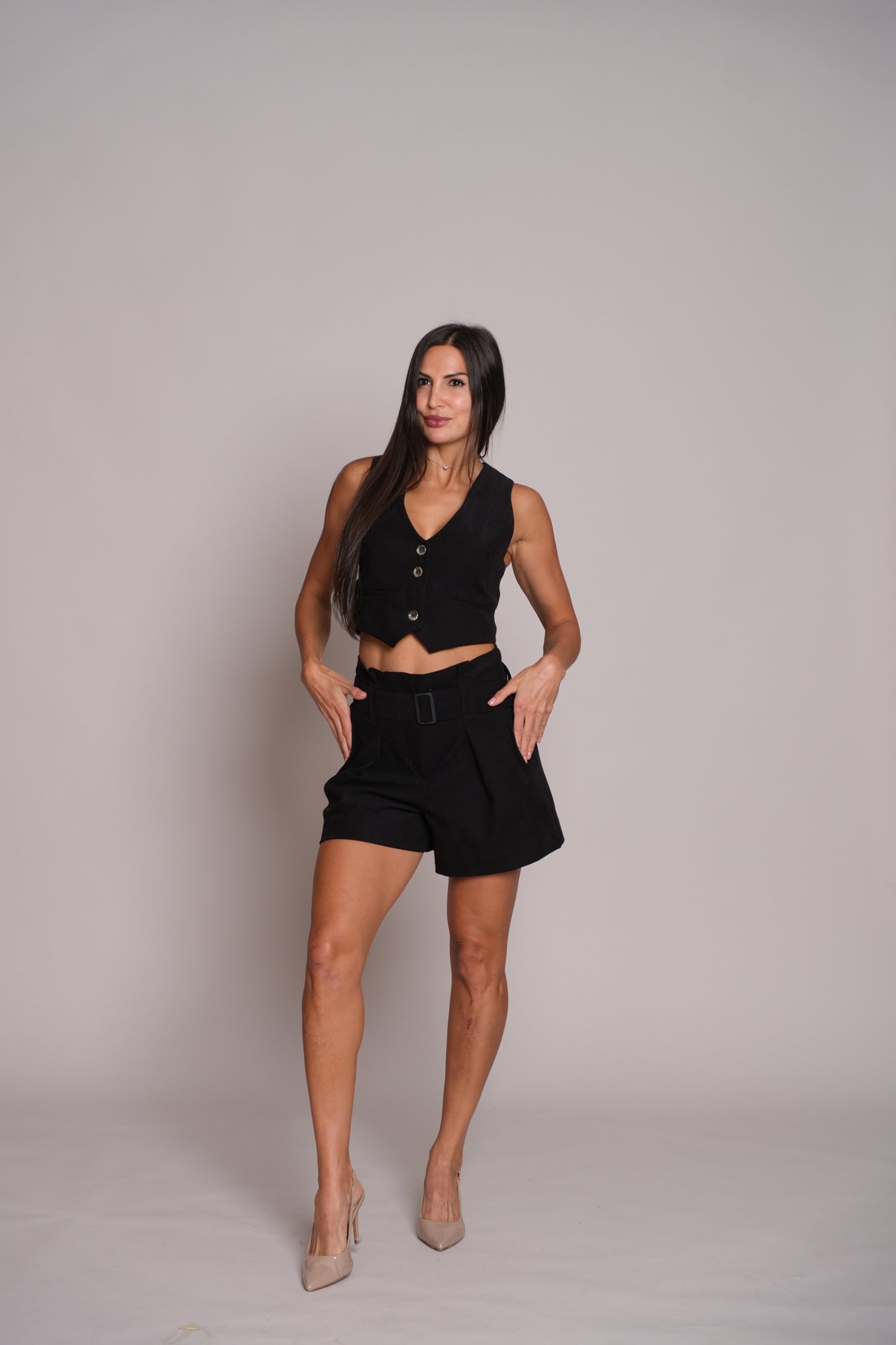 Breezy Tailored Black Vest