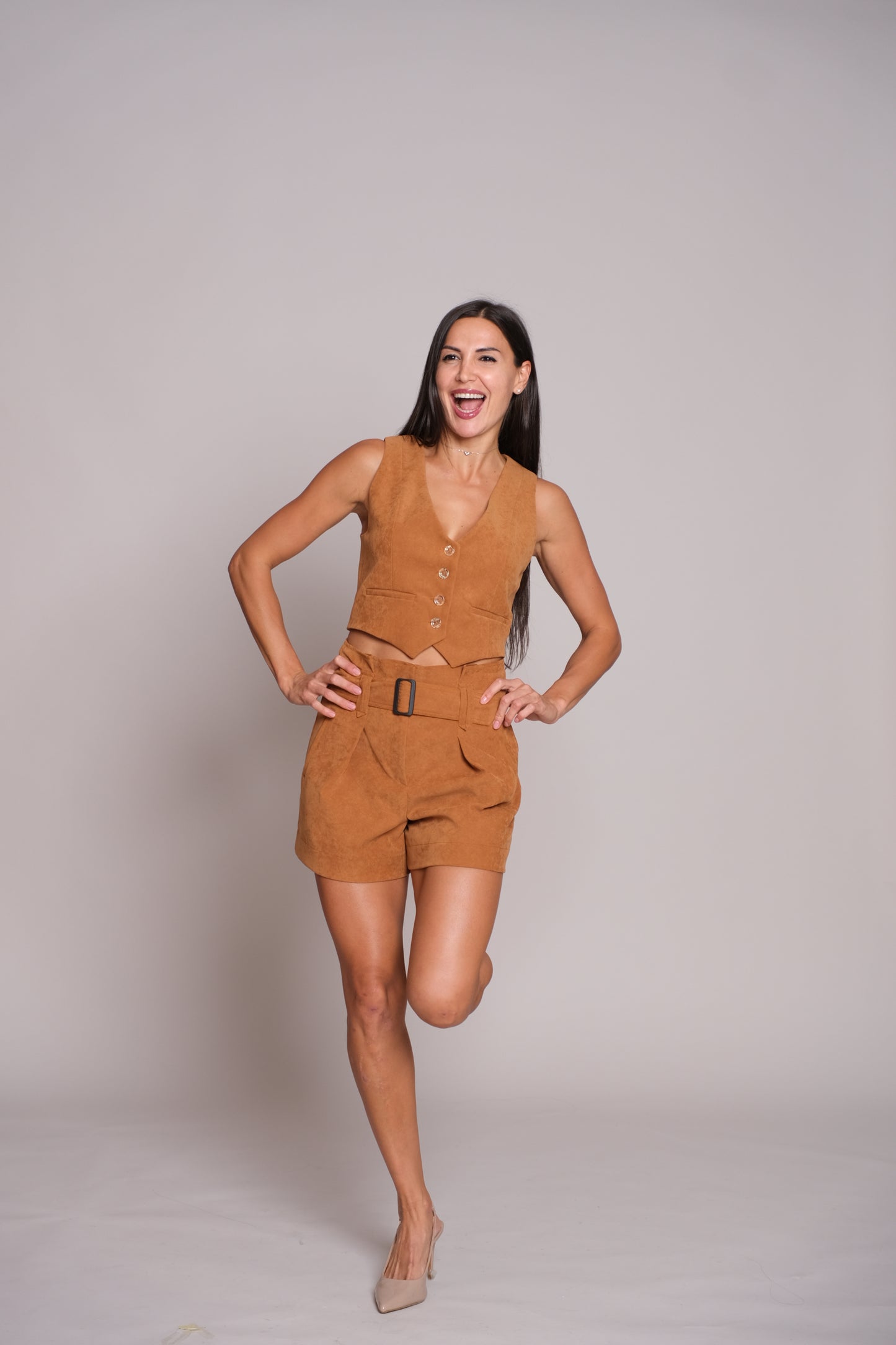Breezy Tailored Mustard Vest