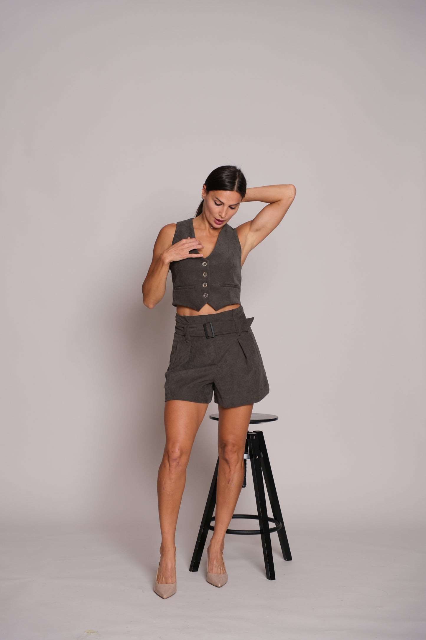 Breezy Tailored Army Shorts