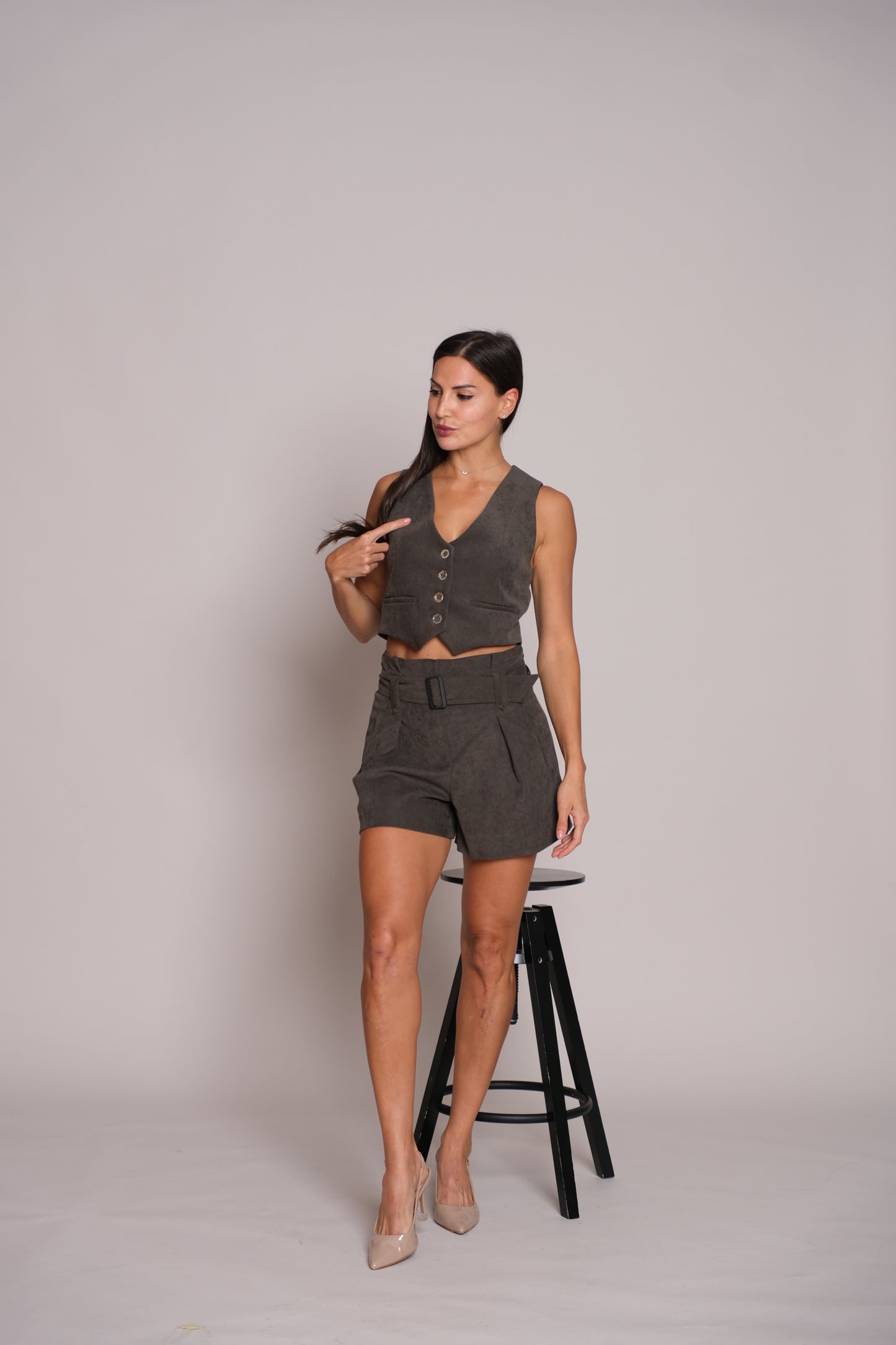 Breezy Tailored Army Shorts