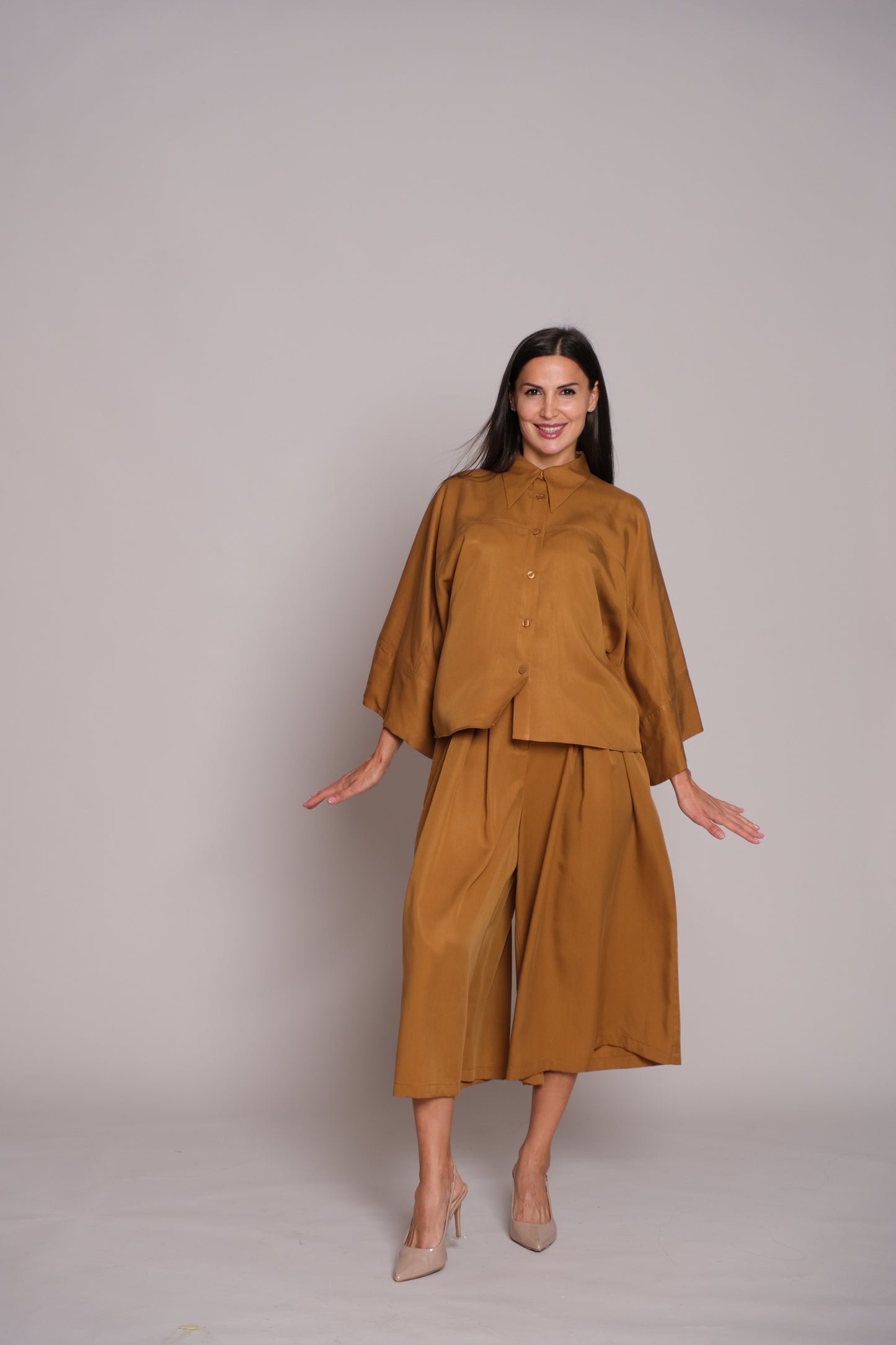 Flair Trousers Caramel Brown