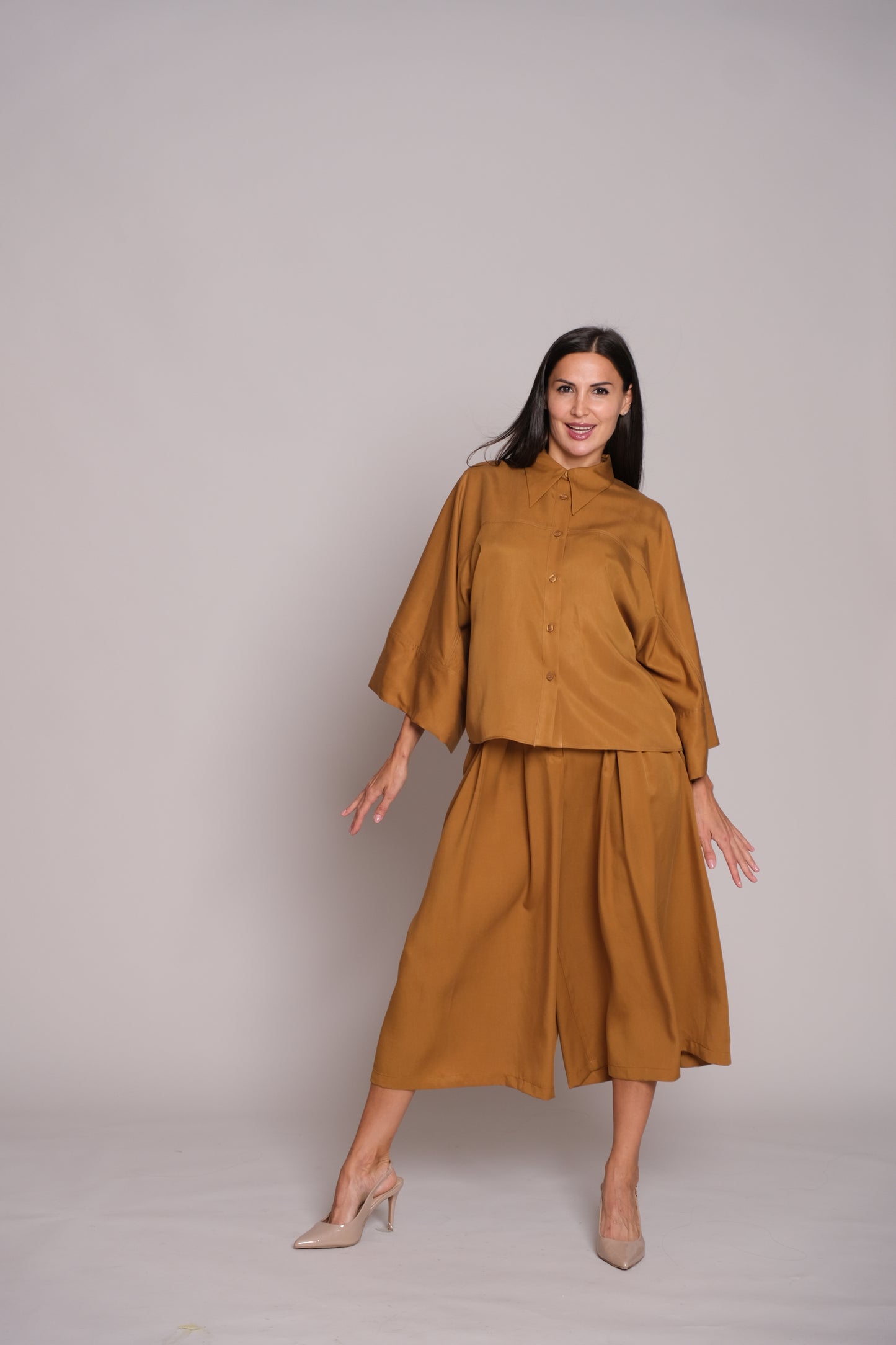 Flair Trousers Caramel Brown
