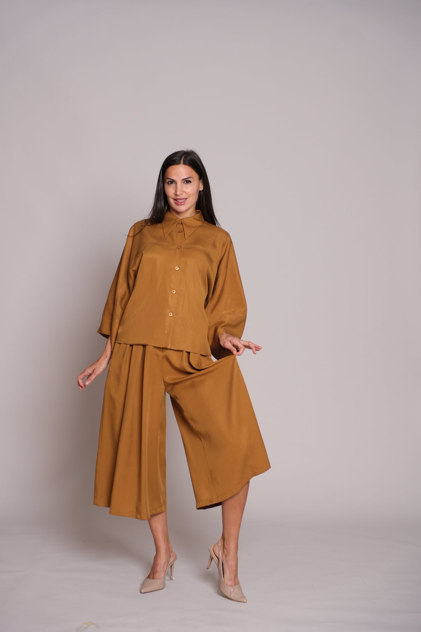 Flair Trousers Caramel Brown