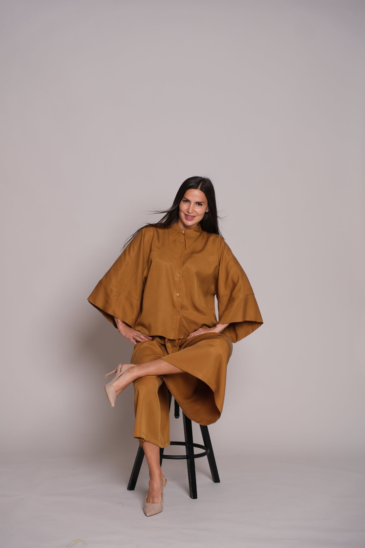 Flair Trousers Caramel Brown
