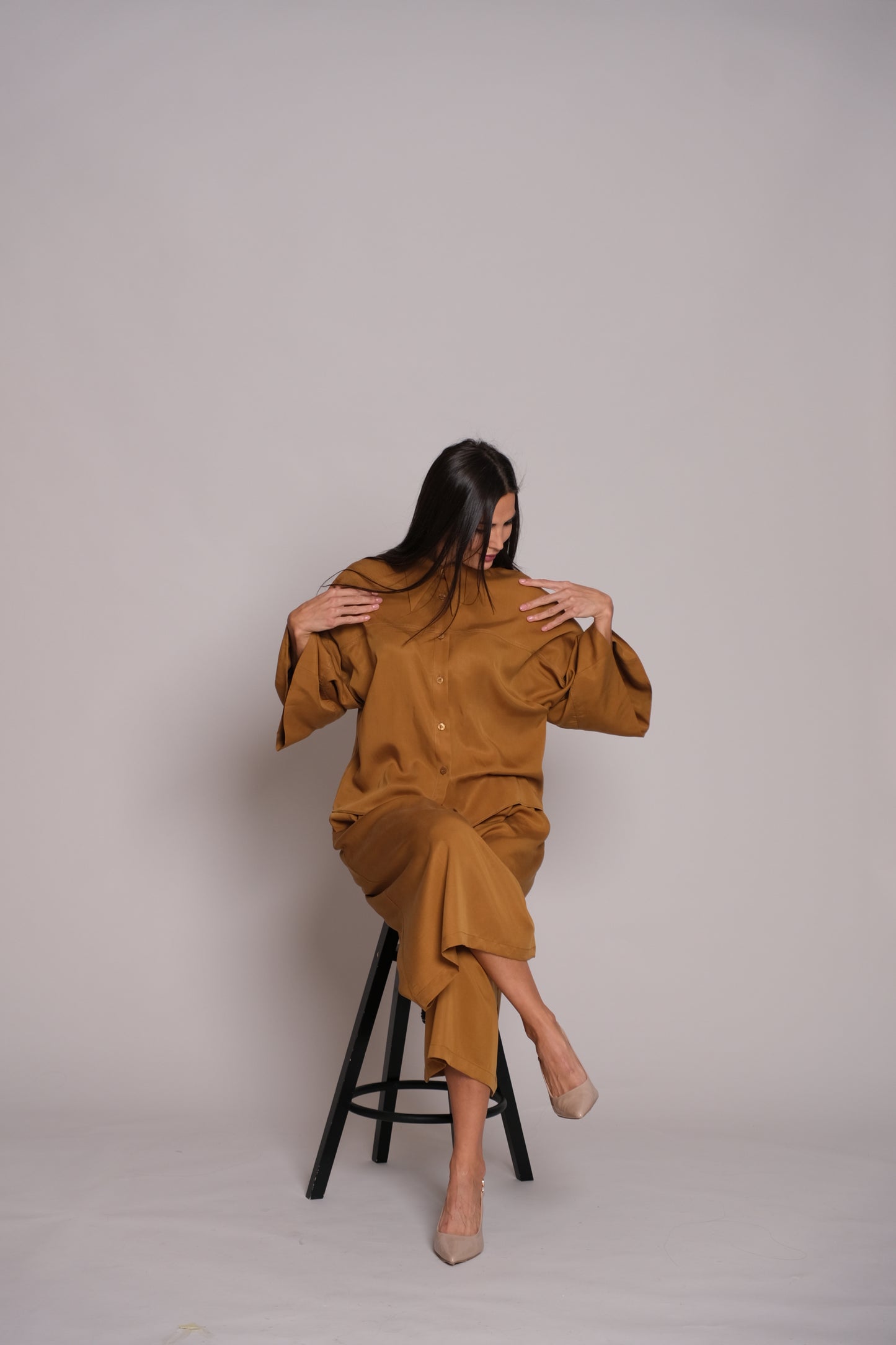 Flair Trousers Caramel Brown