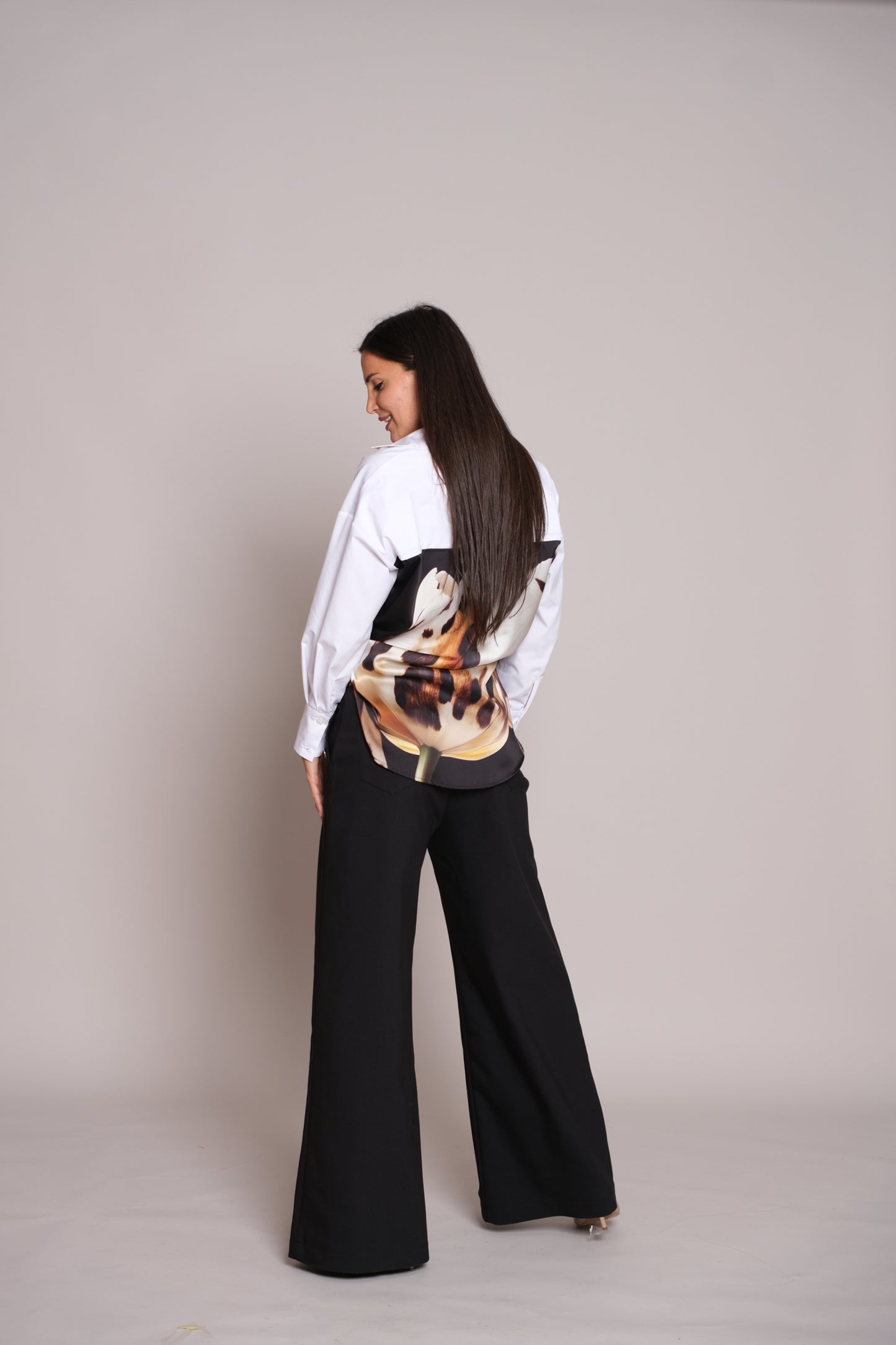 Satén Desire White Shirt