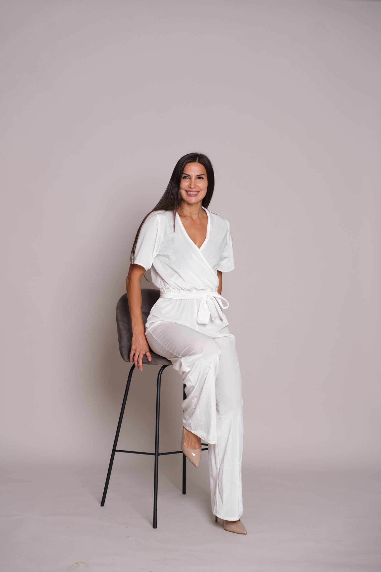 Velora Jumpsuit Pure White