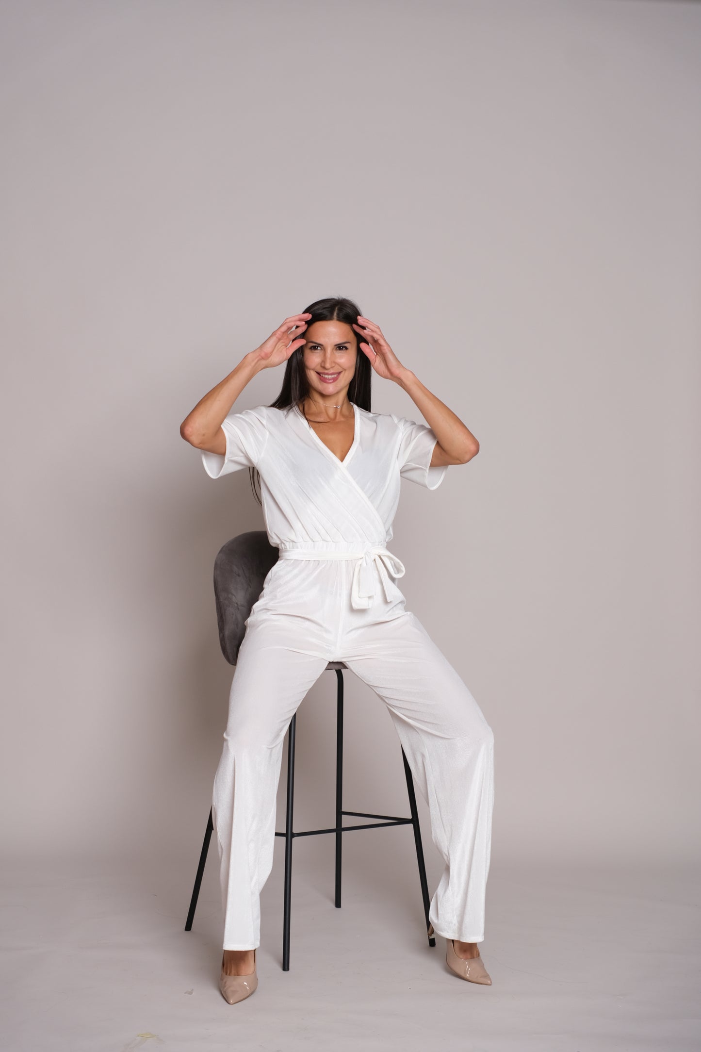 Velora Jumpsuit Pure White