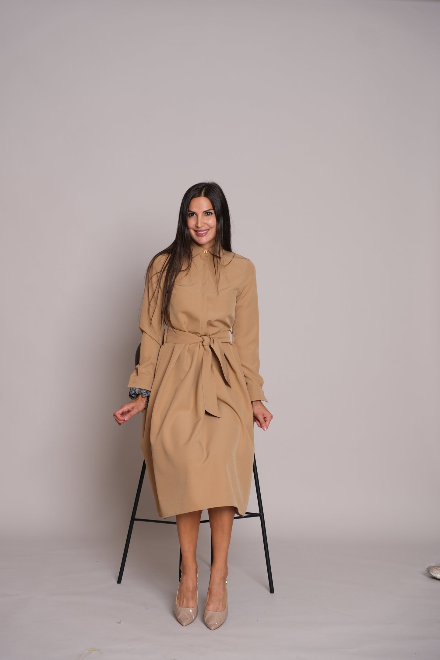 Aveline Dress Beige