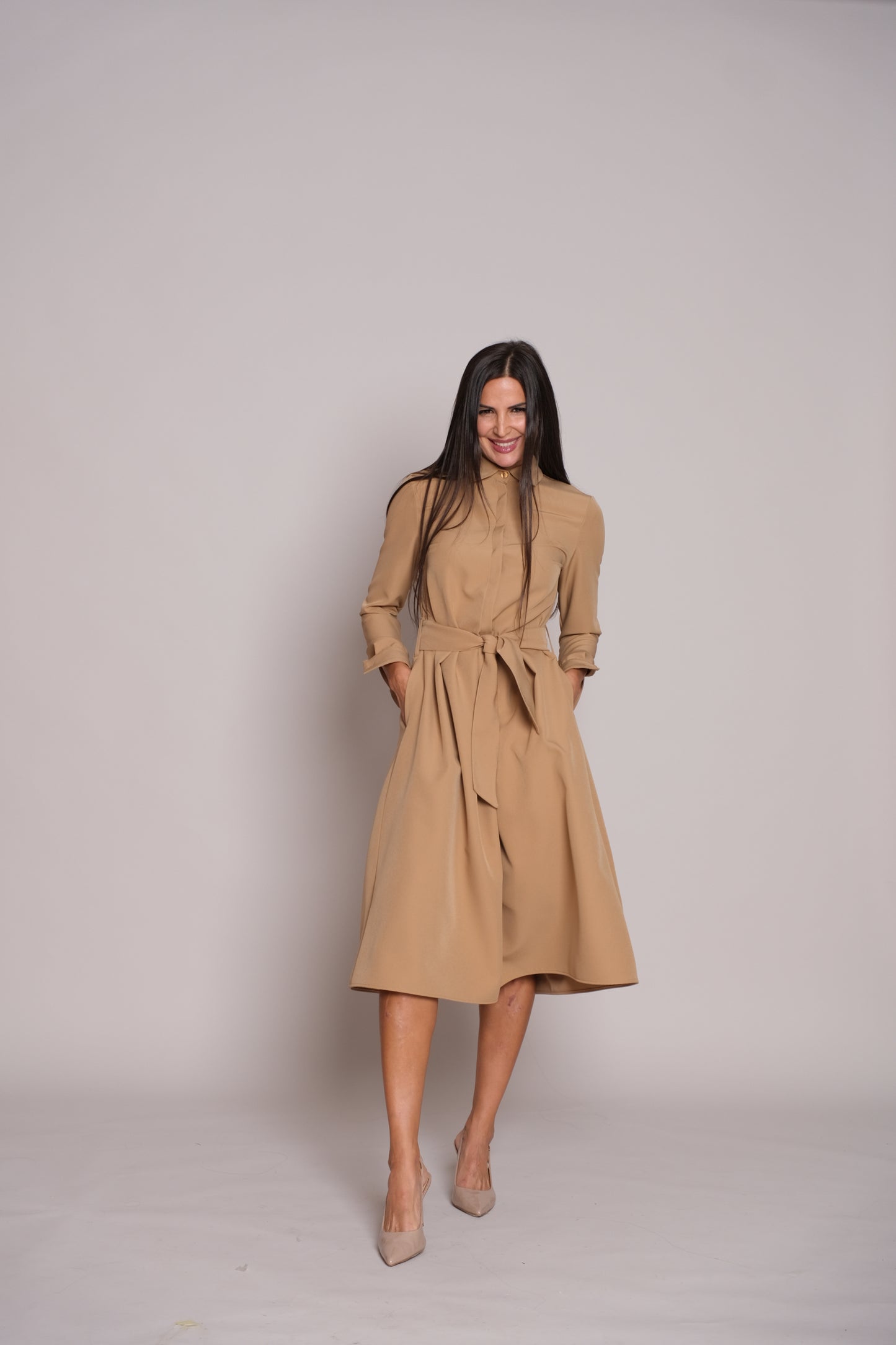 Aveline Dress Beige