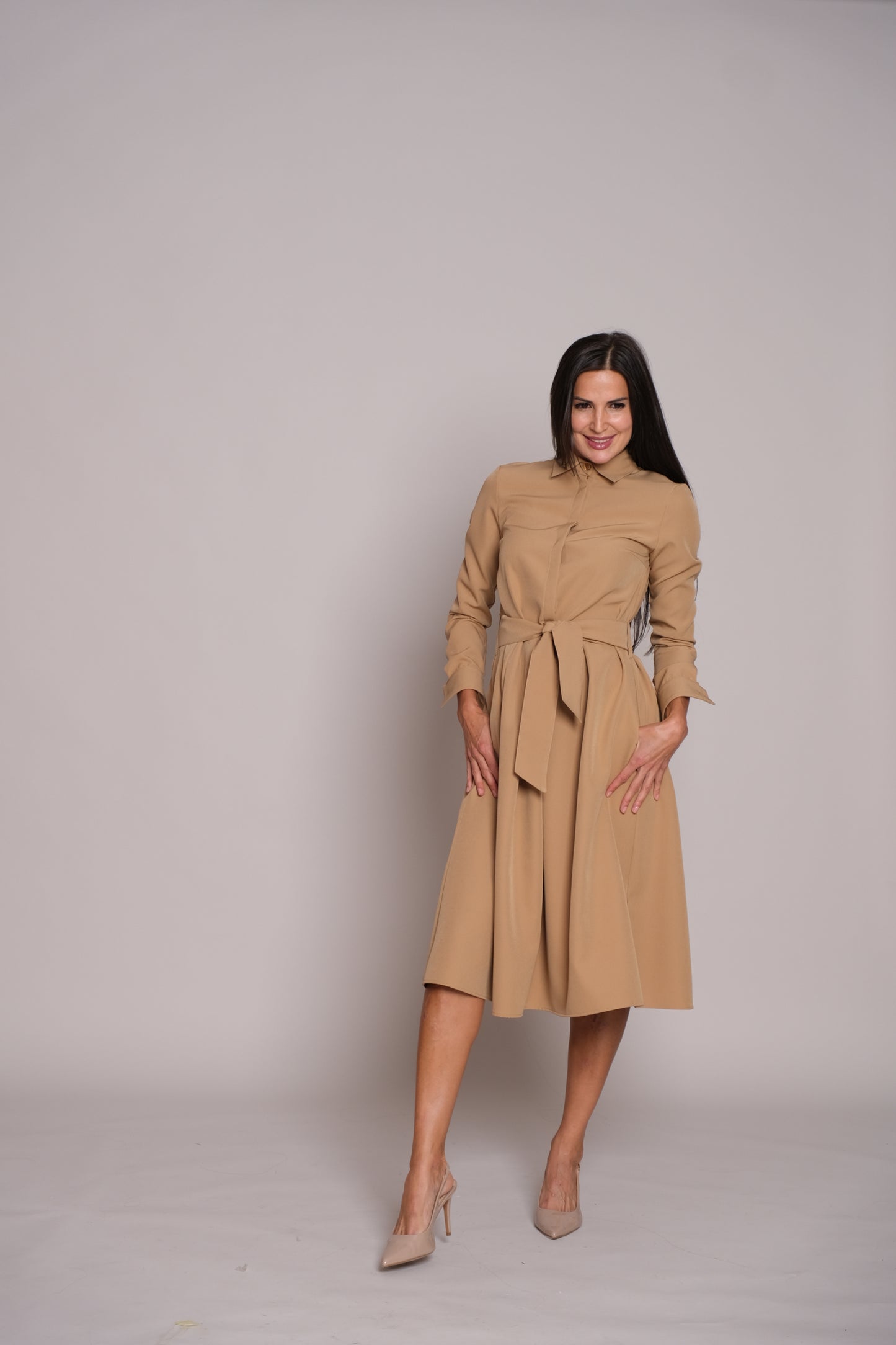 Aveline Dress Beige