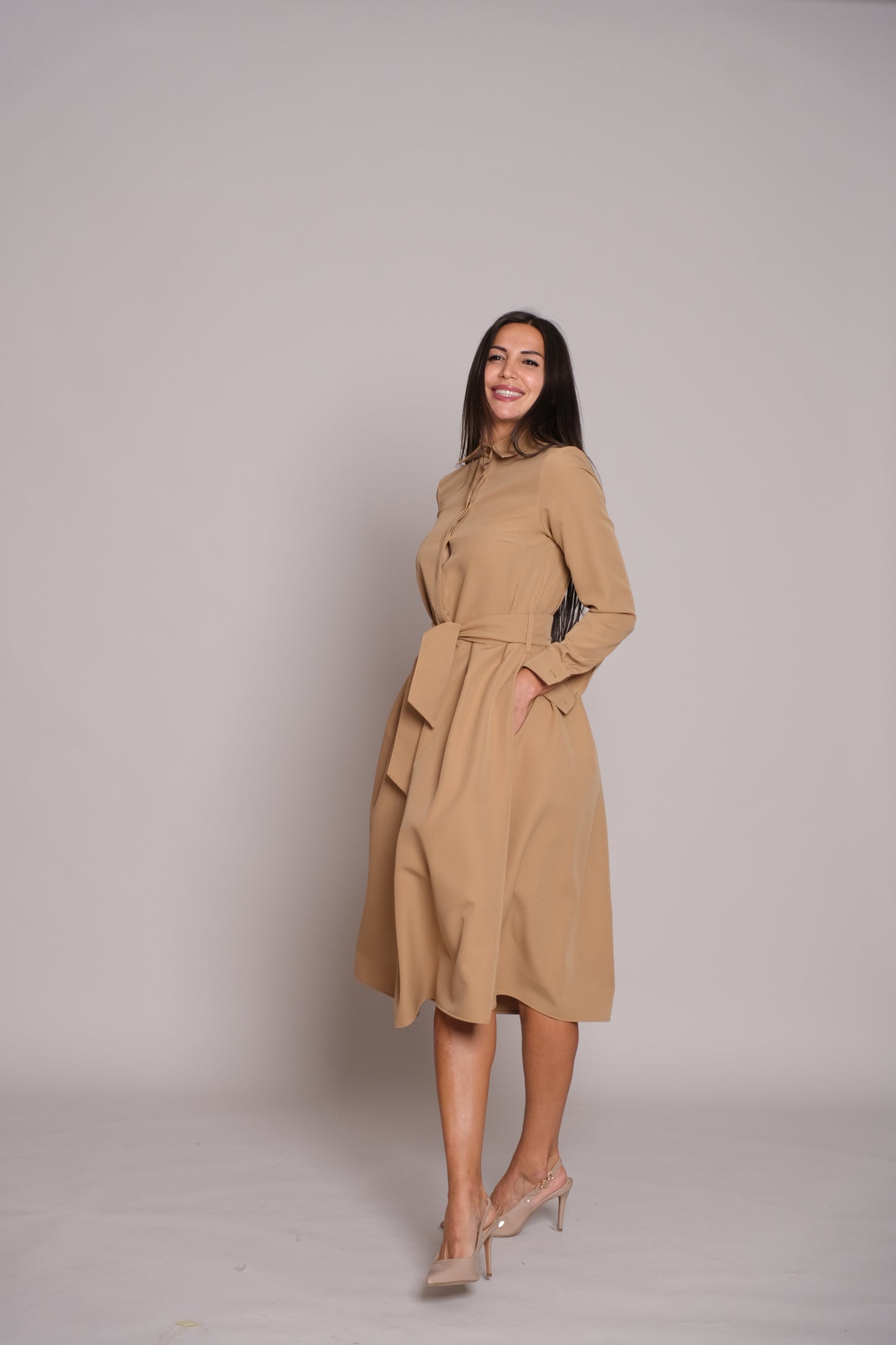 Aveline Dress Beige