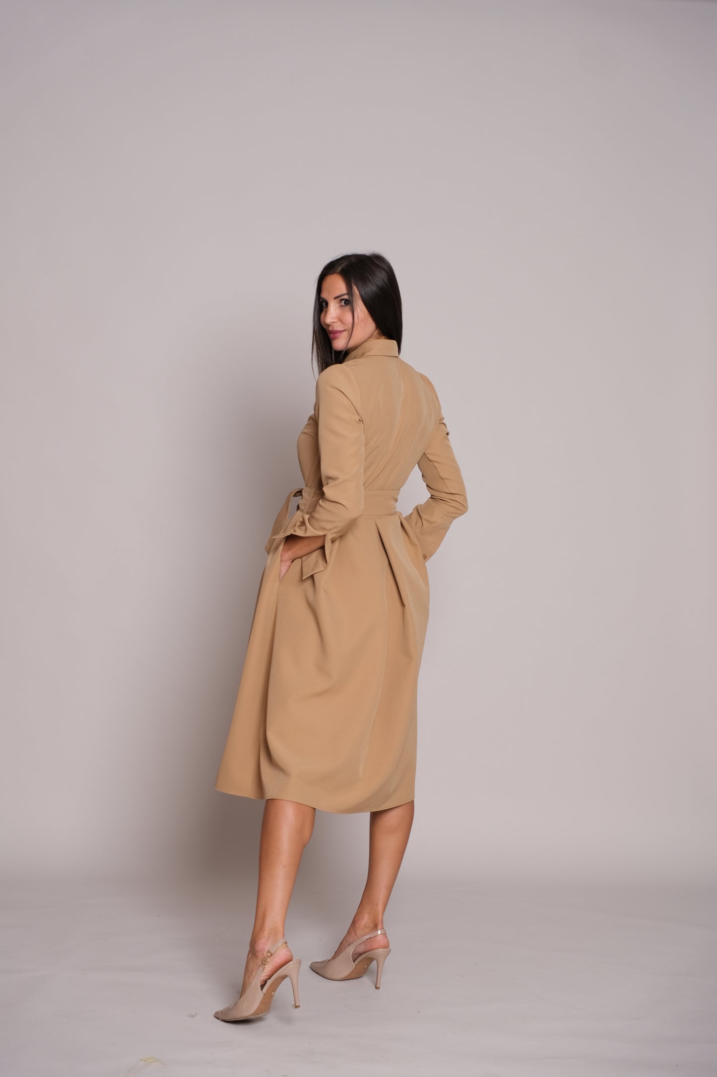 Aveline Dress Beige