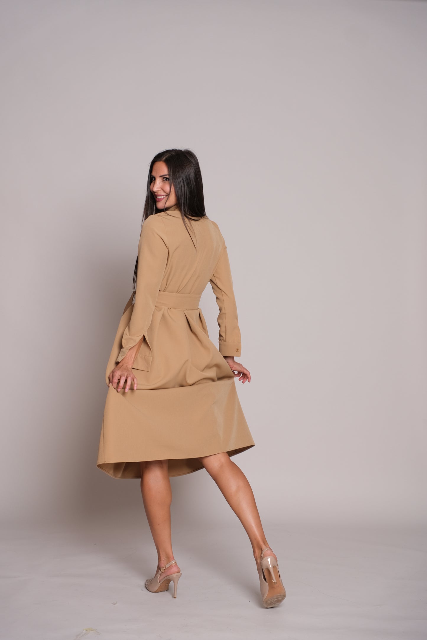 Aveline Dress Beige