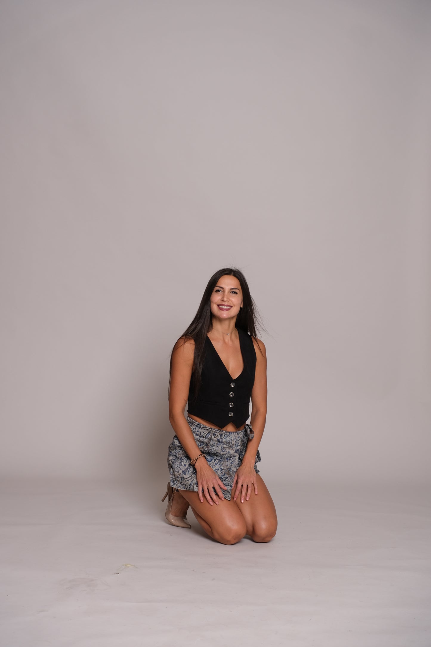 Flora Skort Blue