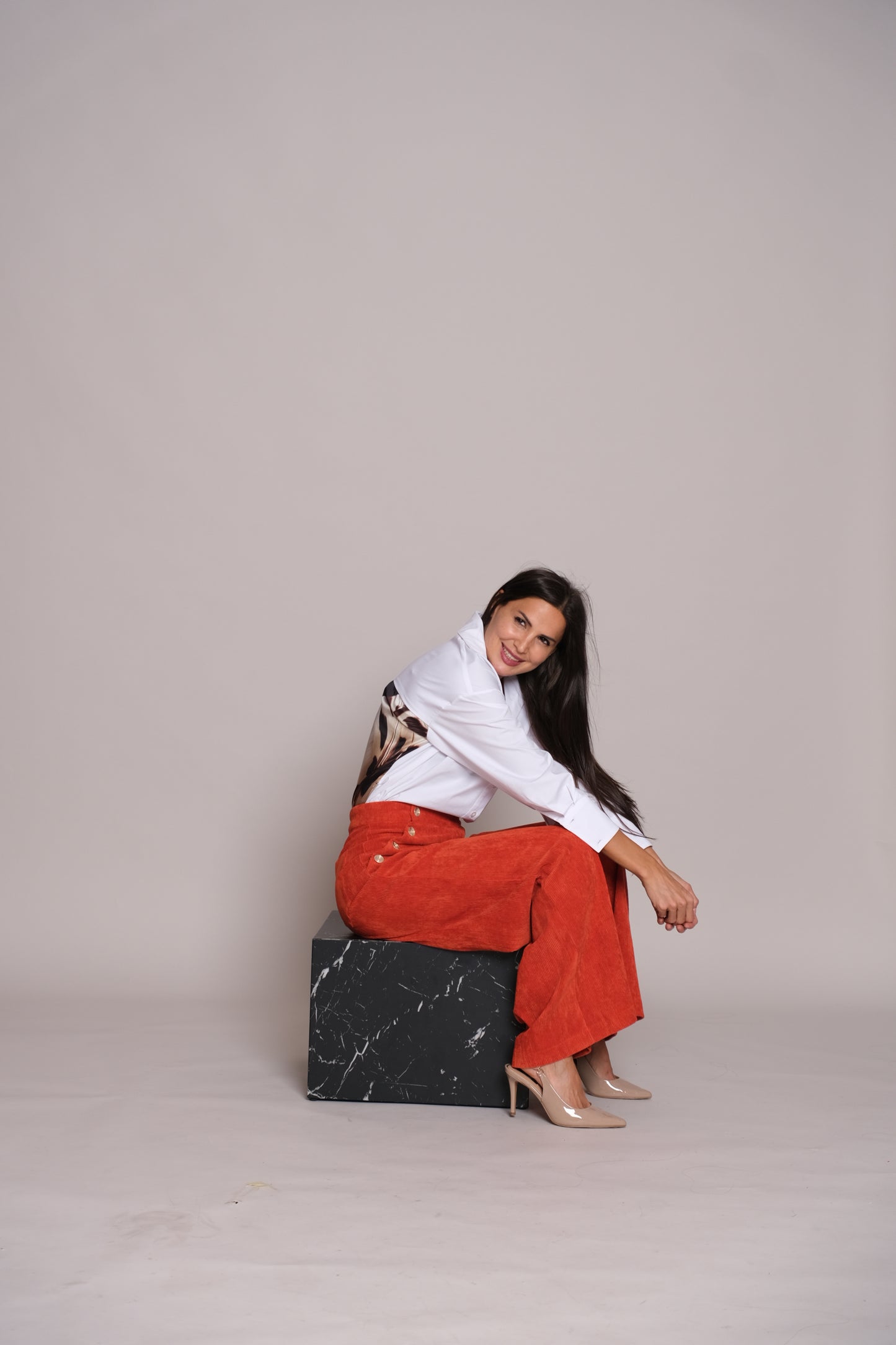 Skyline Trousers Velvet Red