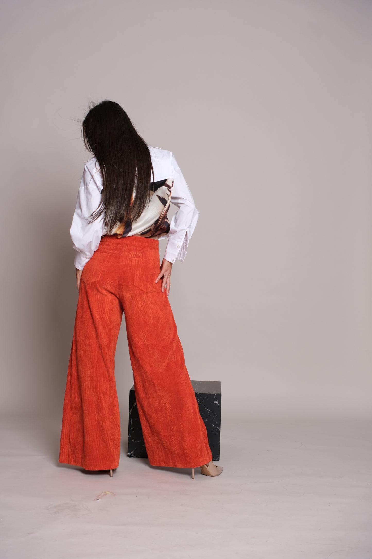 Skyline Trousers Velvet Red