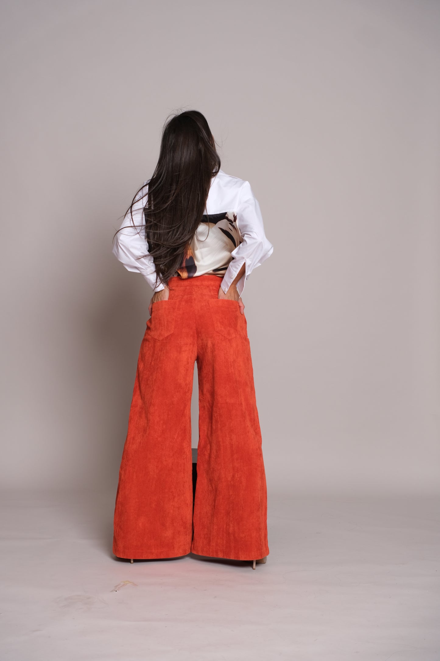 Skyline Trousers Velvet Red