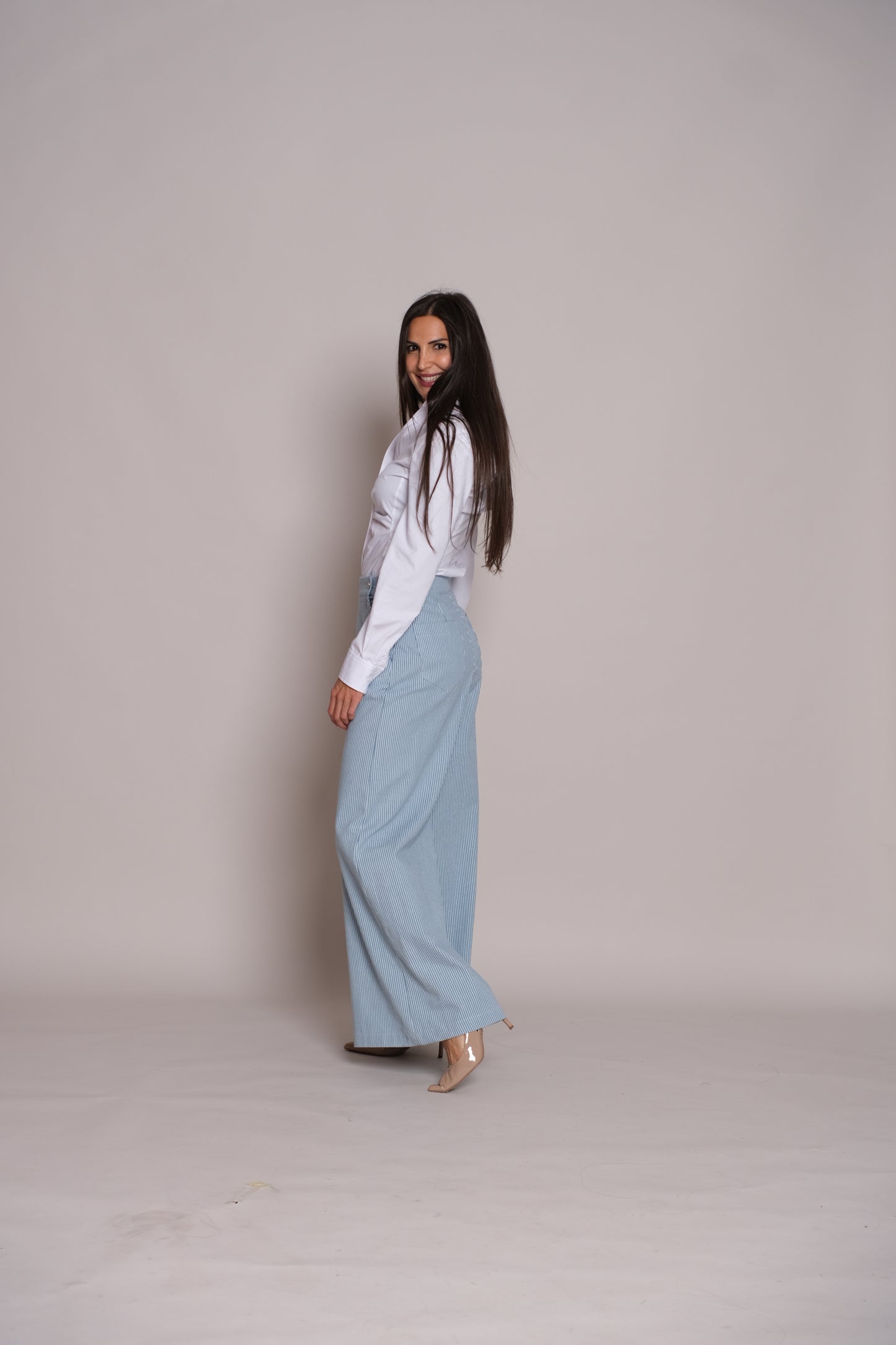 Skyline Trousers Blue Stripe