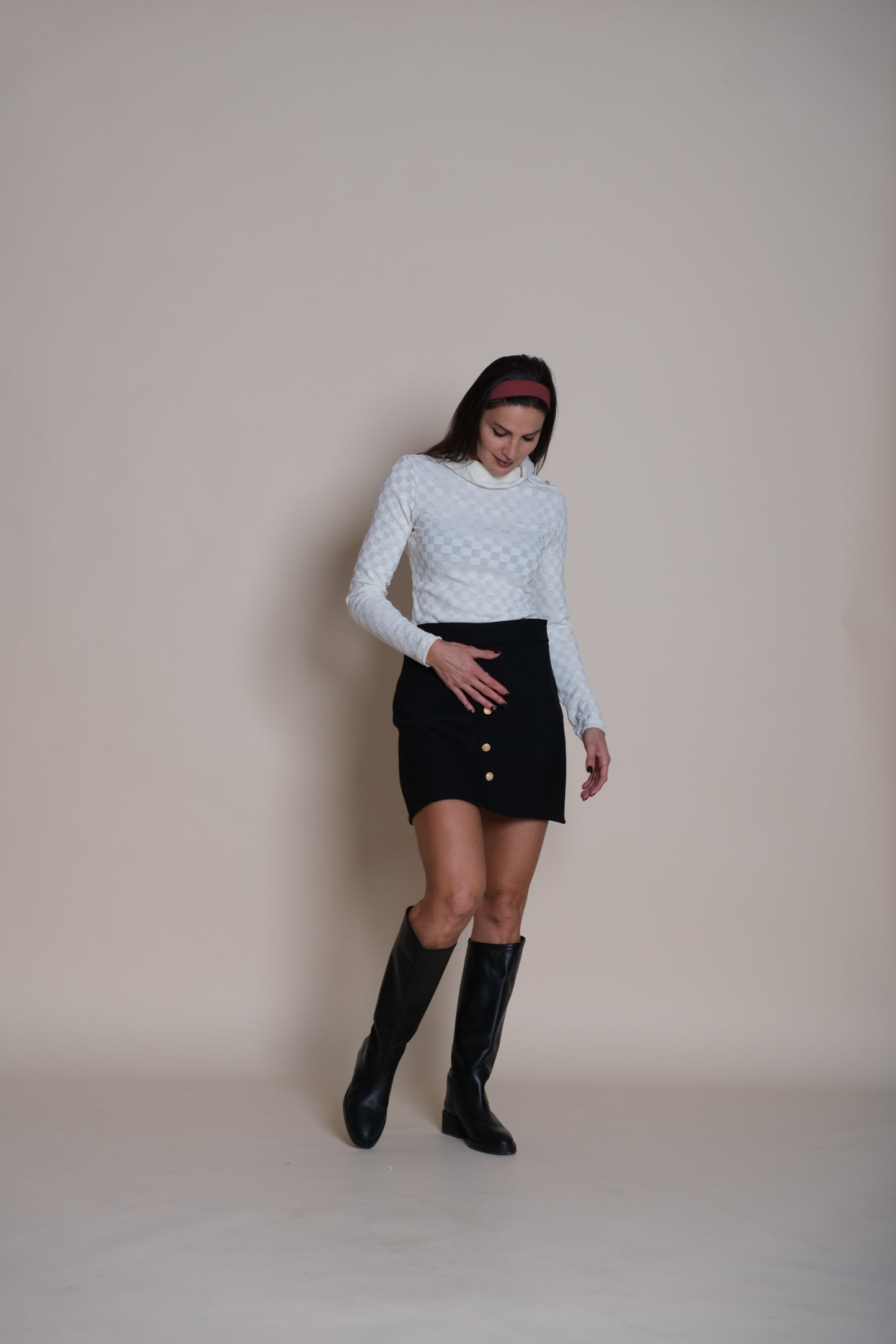 Noir Mini Skirt Black