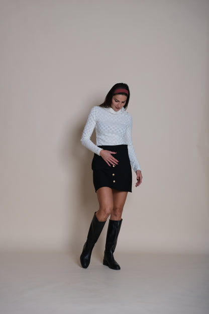 Noir Mini Skirt Black