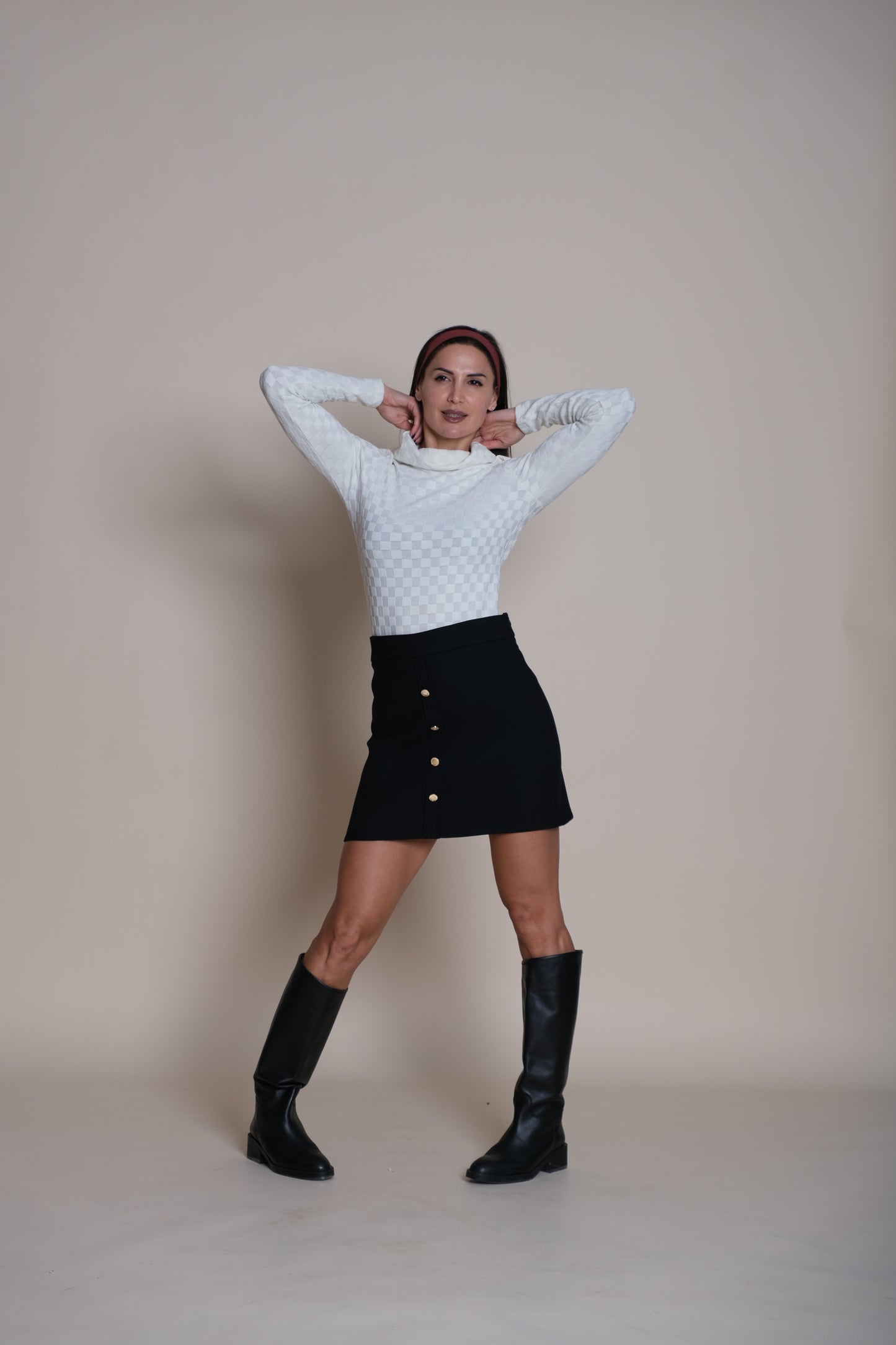 Noir Mini Skirt Black