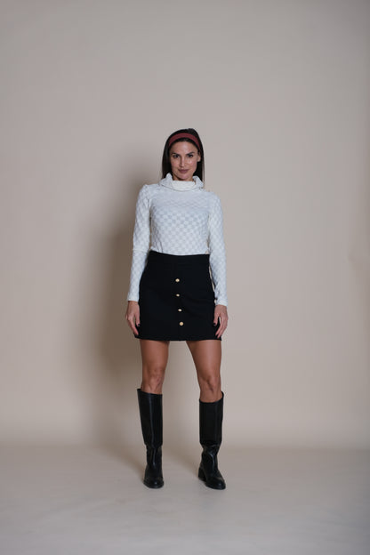 Noir Mini Skirt Black