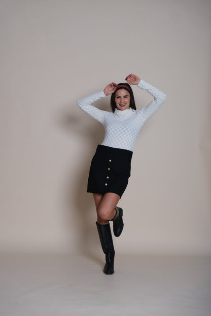 Noir Mini Skirt Black