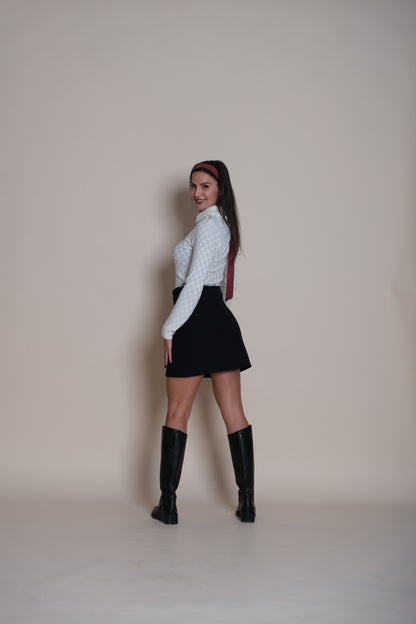 Noir Mini Skirt Black