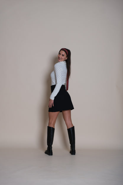 Noir Mini Skirt Black