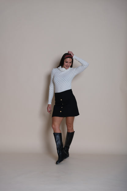 Noir Mini Skirt Black