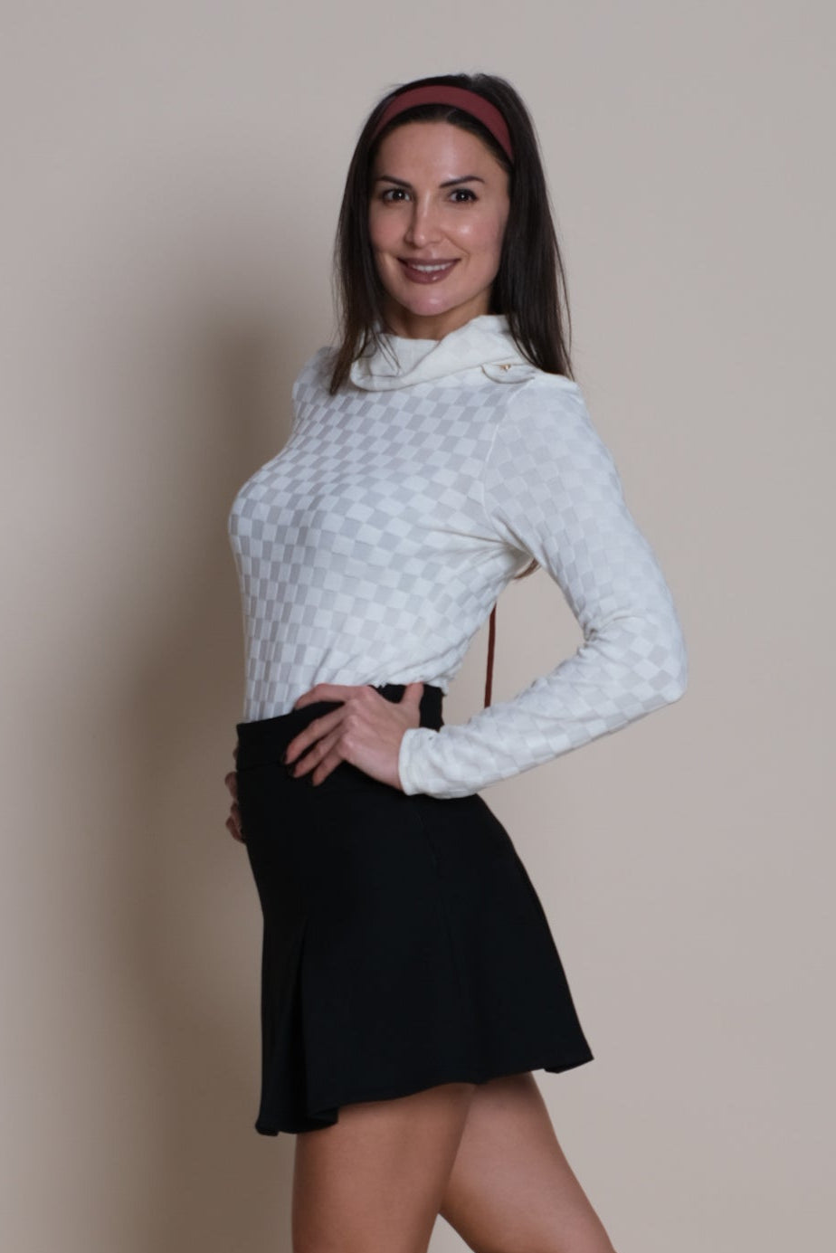 Geometrik Polo White