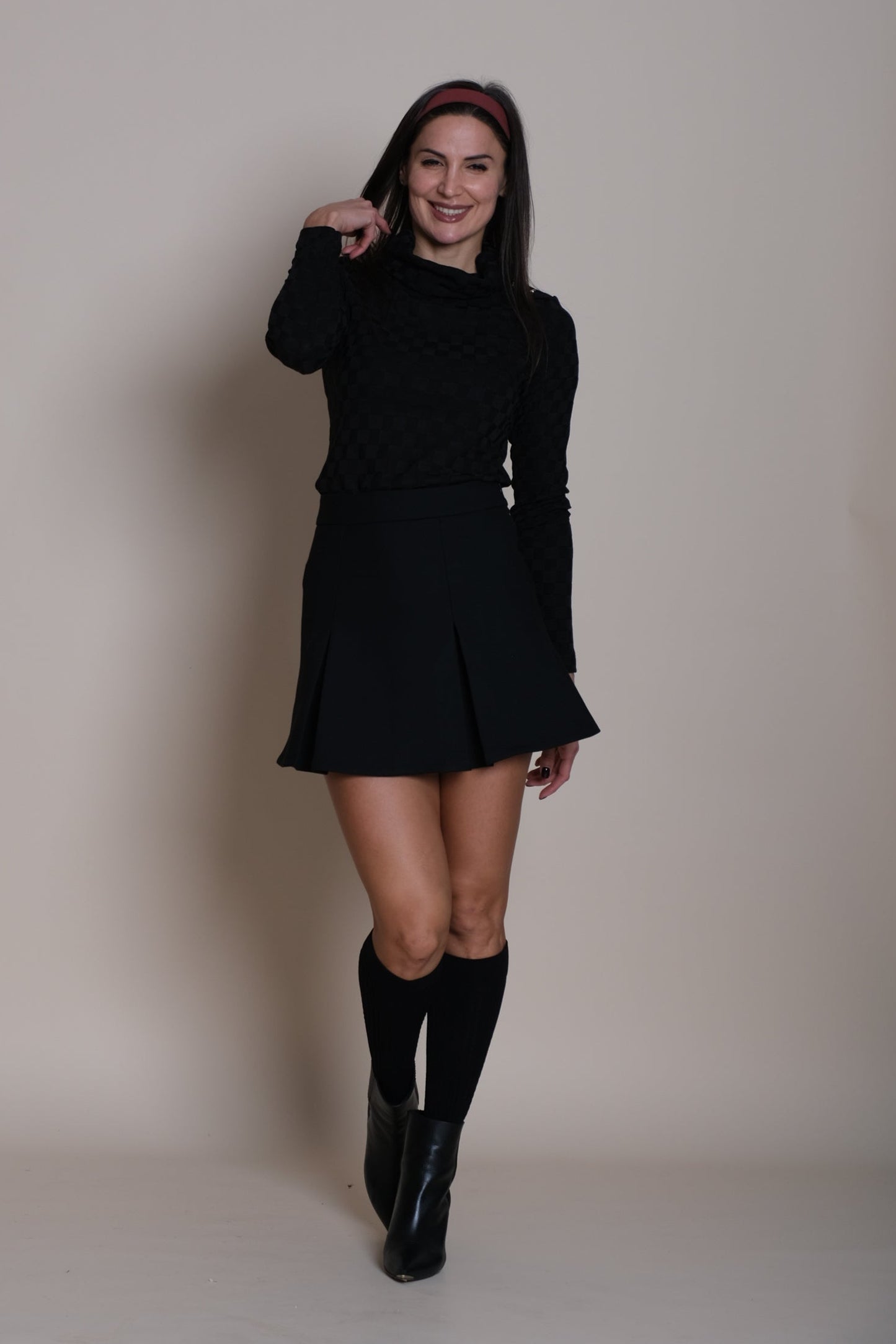 Geometrik Polo Black