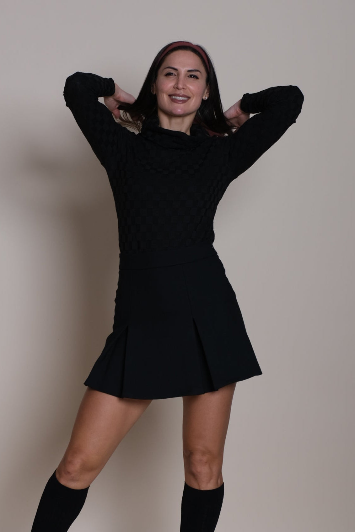 Geometrik Polo Black