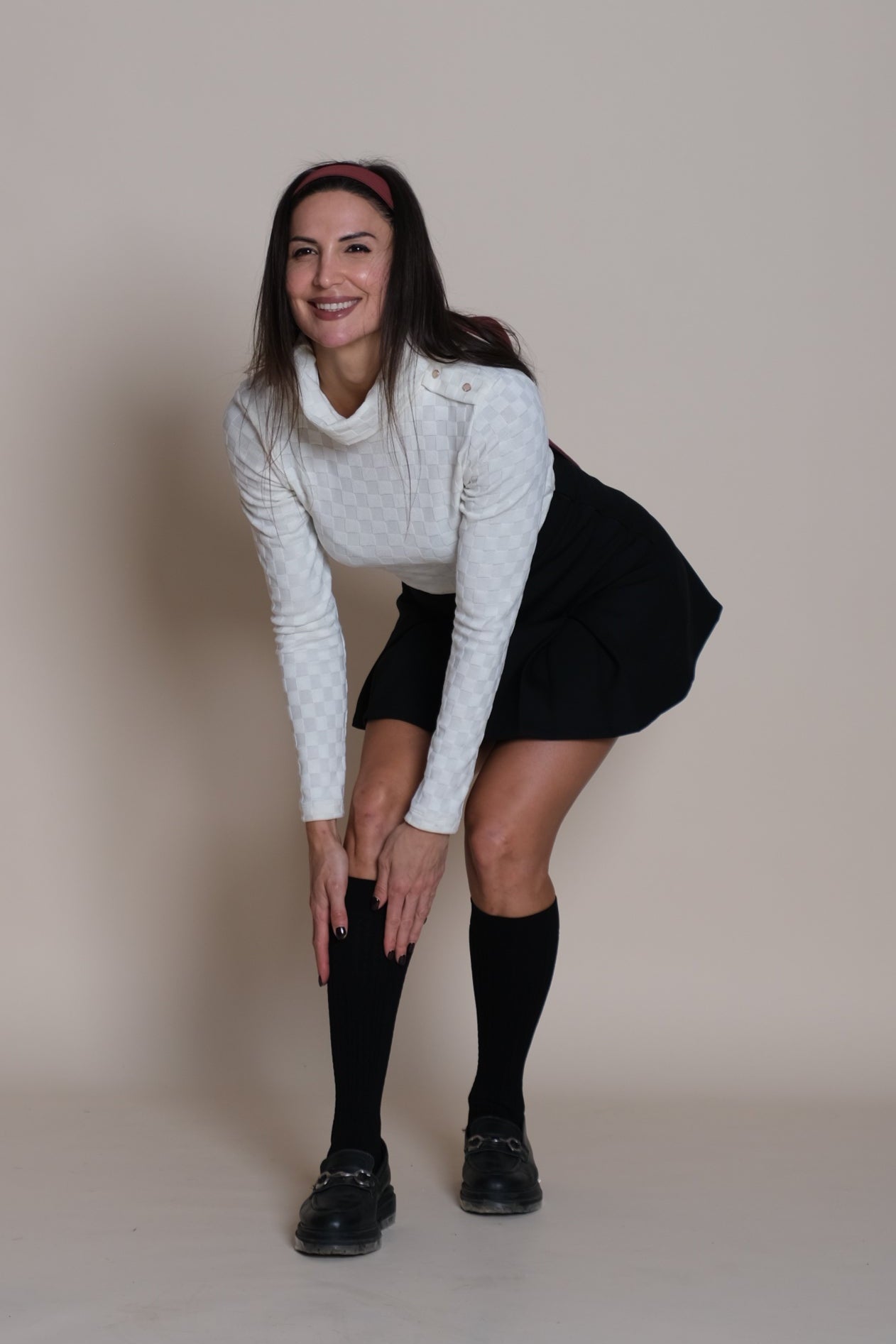 Geometrik Polo White