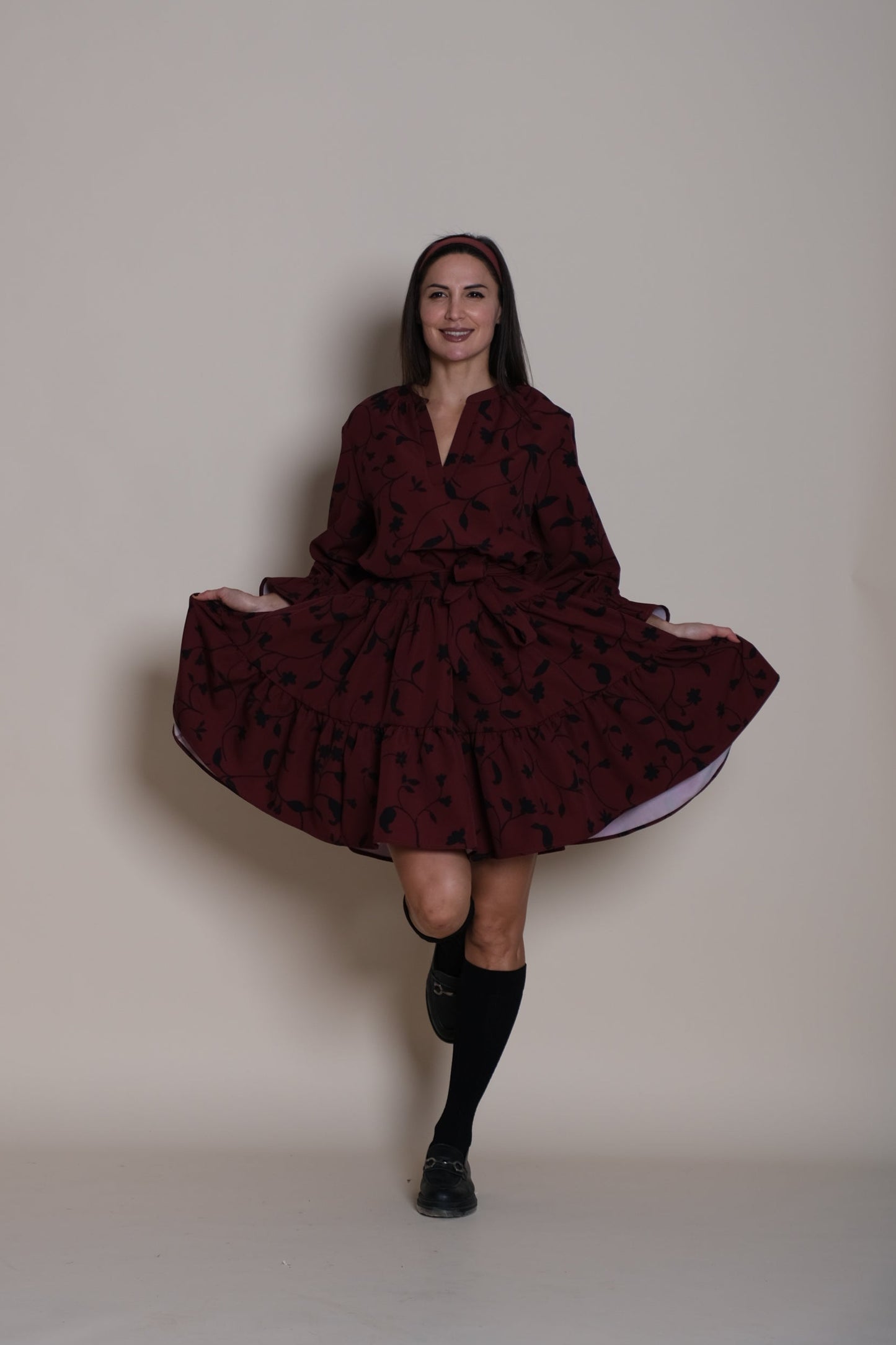 Bloom Dress Burgundy