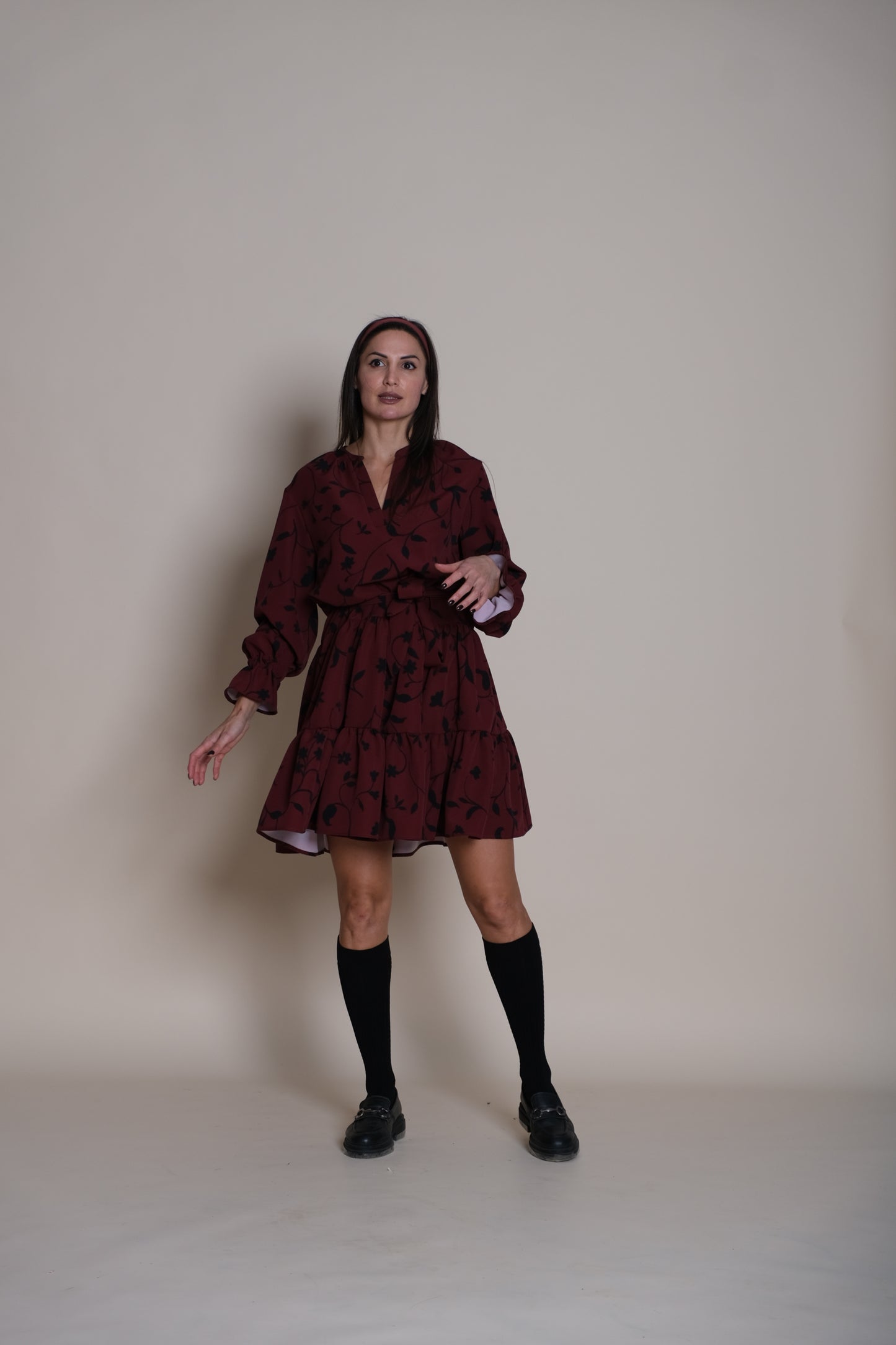 Bloom Dress Burgundy
