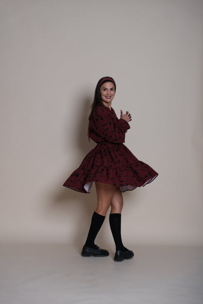 Bloom Dress Burgundy