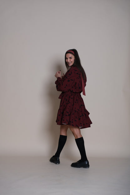 Bloom Dress Burgundy