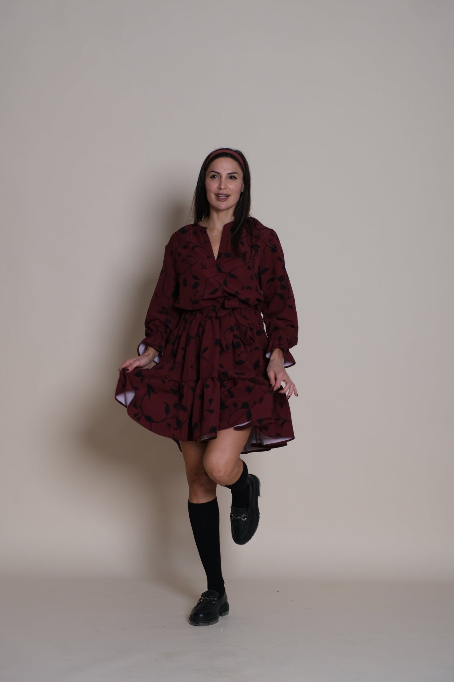 Bloom Dress Burgundy