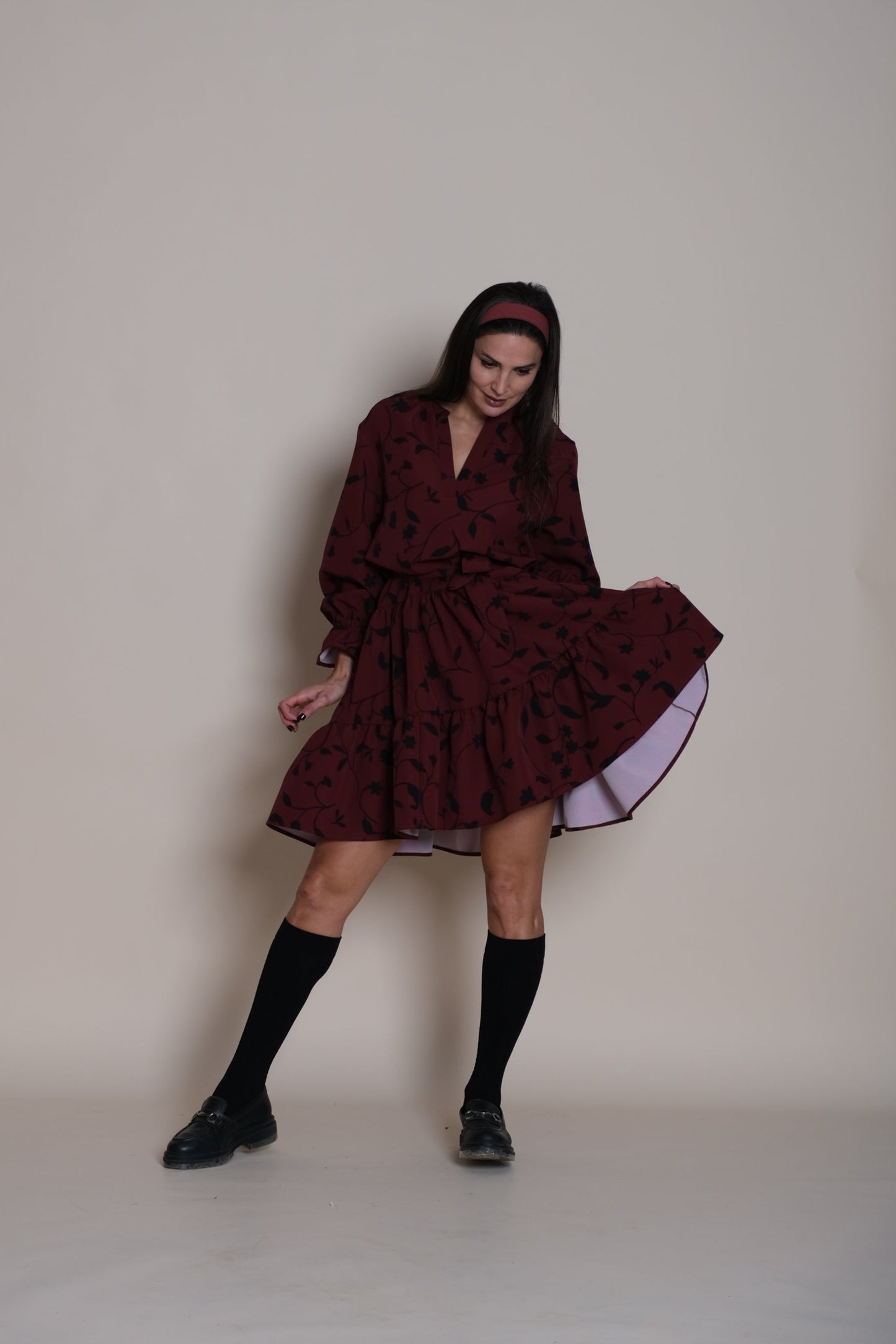 Bloom Dress Burgundy