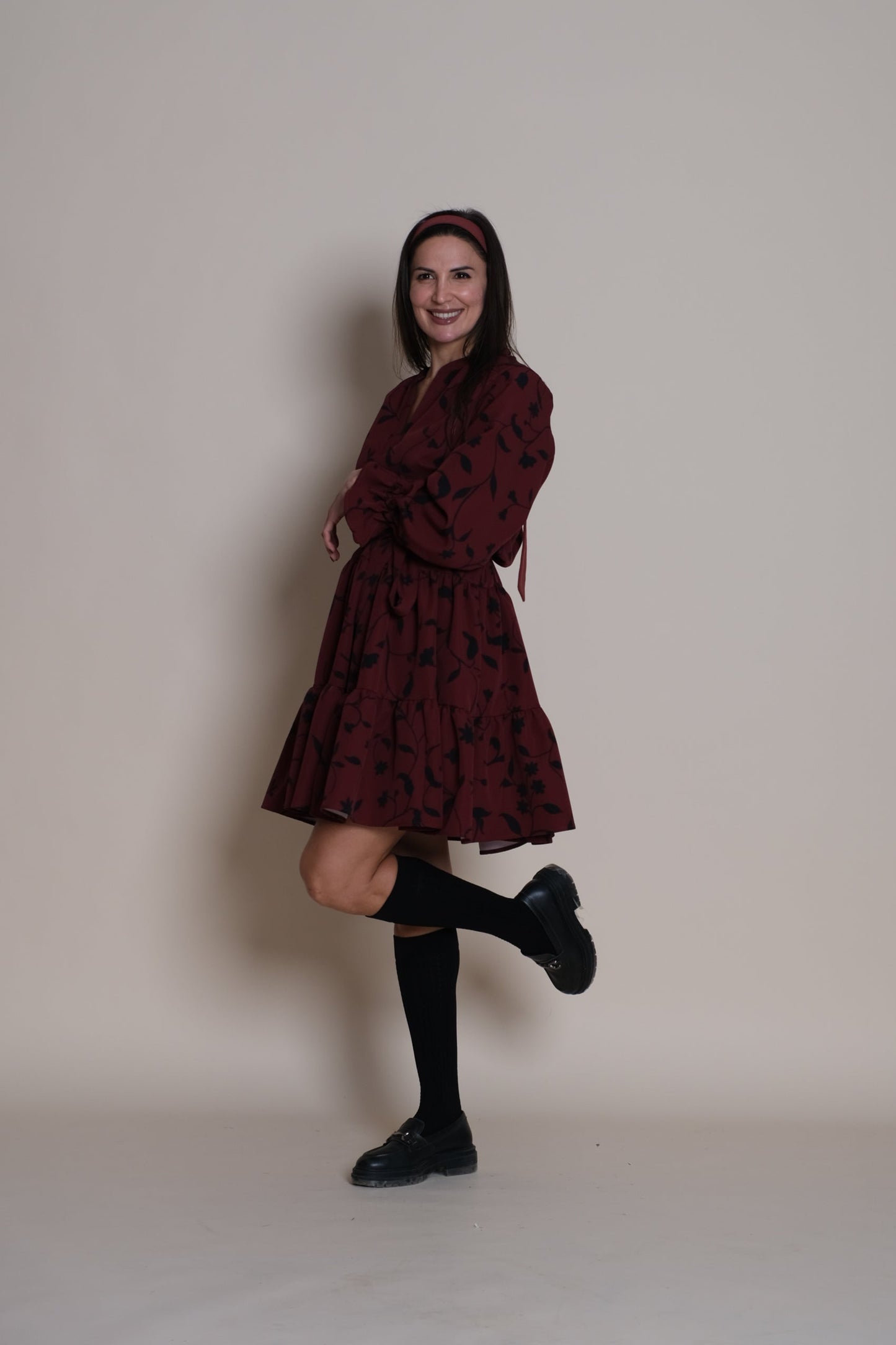Bloom Dress Burgundy