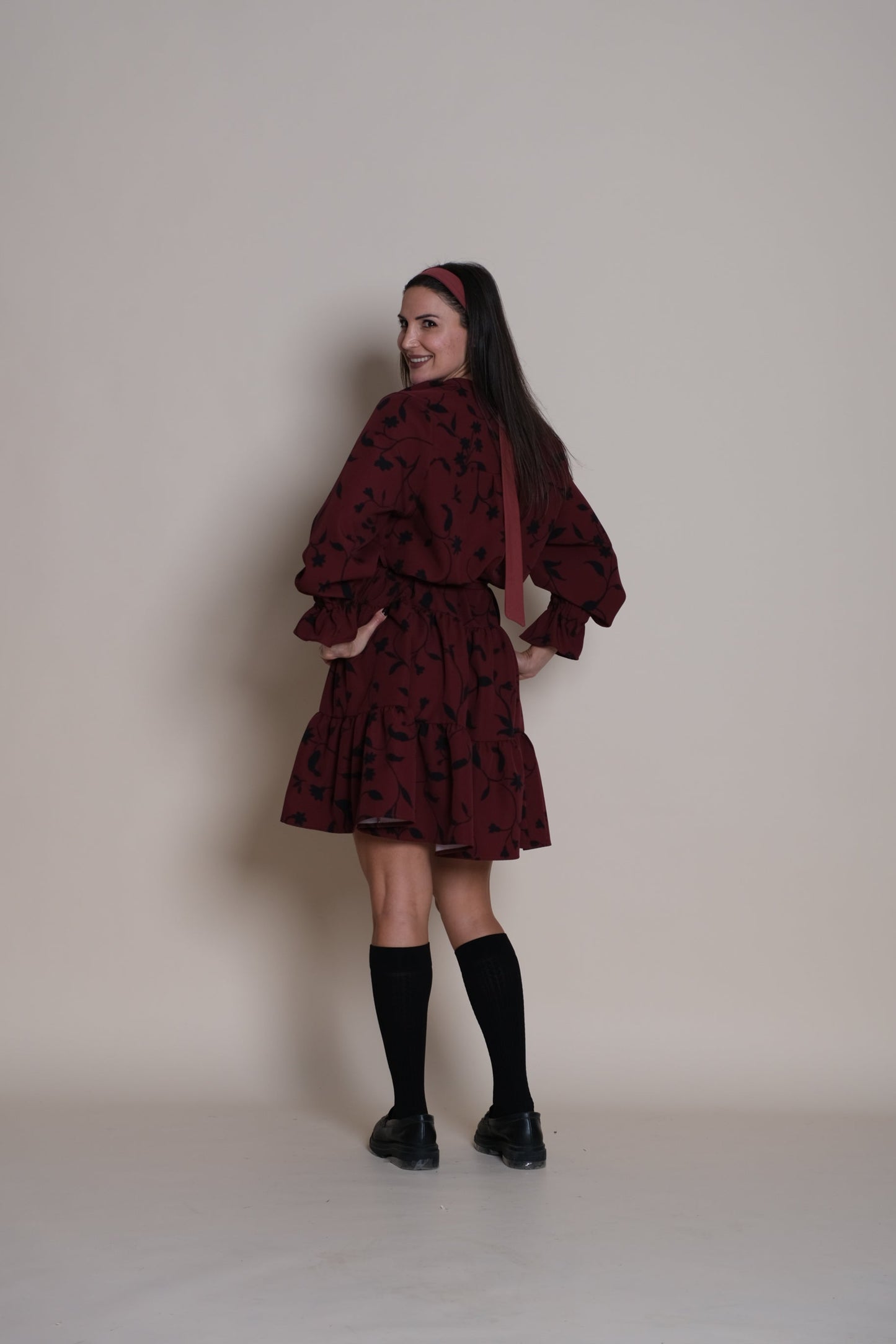 Bloom Dress Burgundy