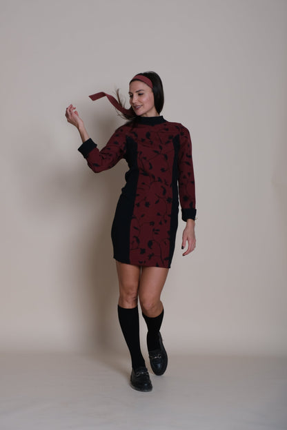 Aura Dress Burgundy