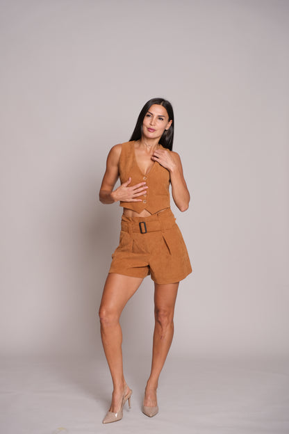Breezy Tailored Mustard Vest