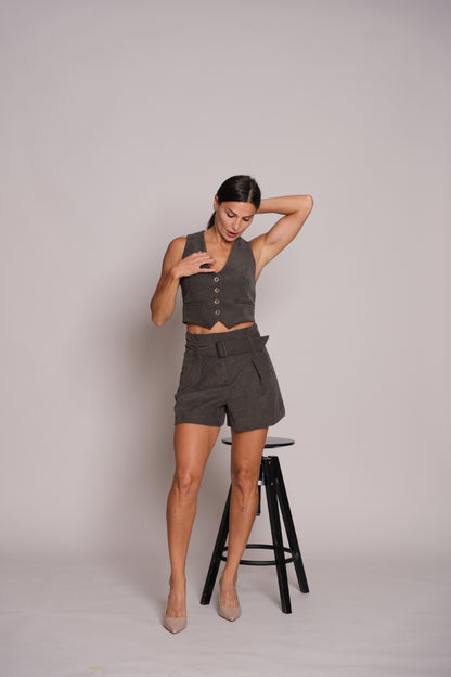 Breezy Tailored Army Shorts
