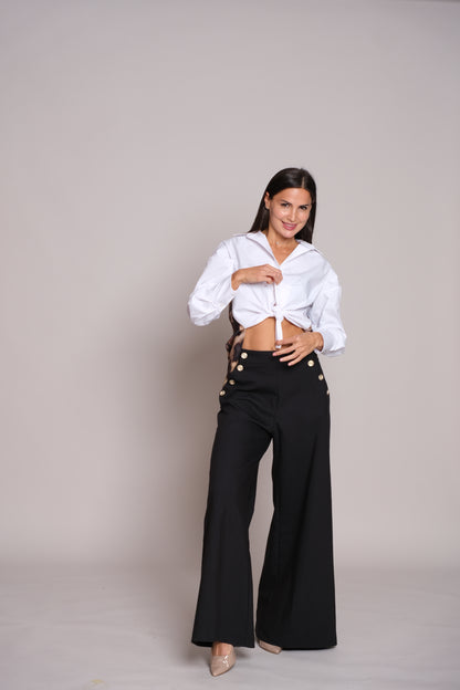 Satén Desire White Shirt