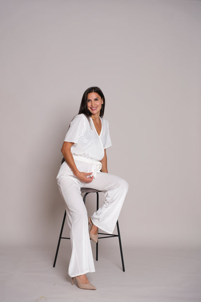 Velora Jumpsuit Pure White