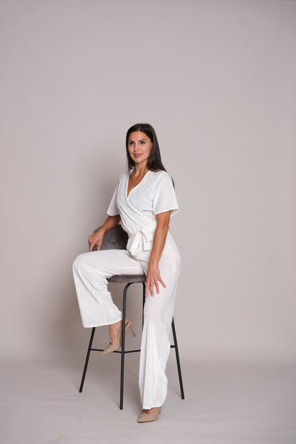Velora Jumpsuit Pure White