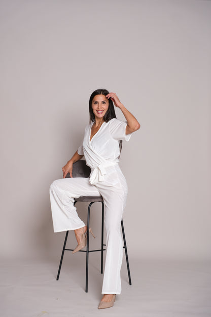 Velora Jumpsuit Pure White